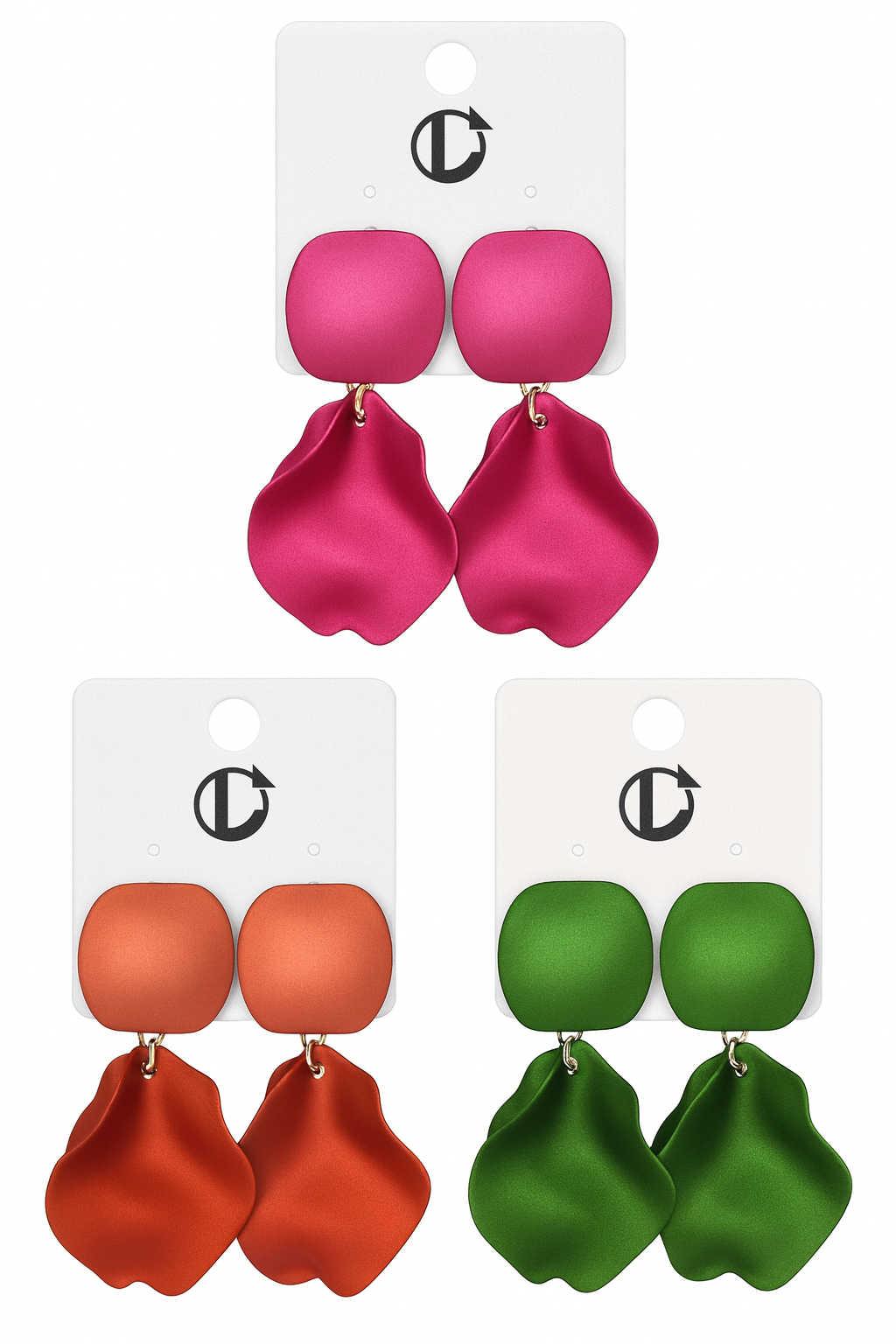 Orecchini Petali Fucsia - R.a. Boutique