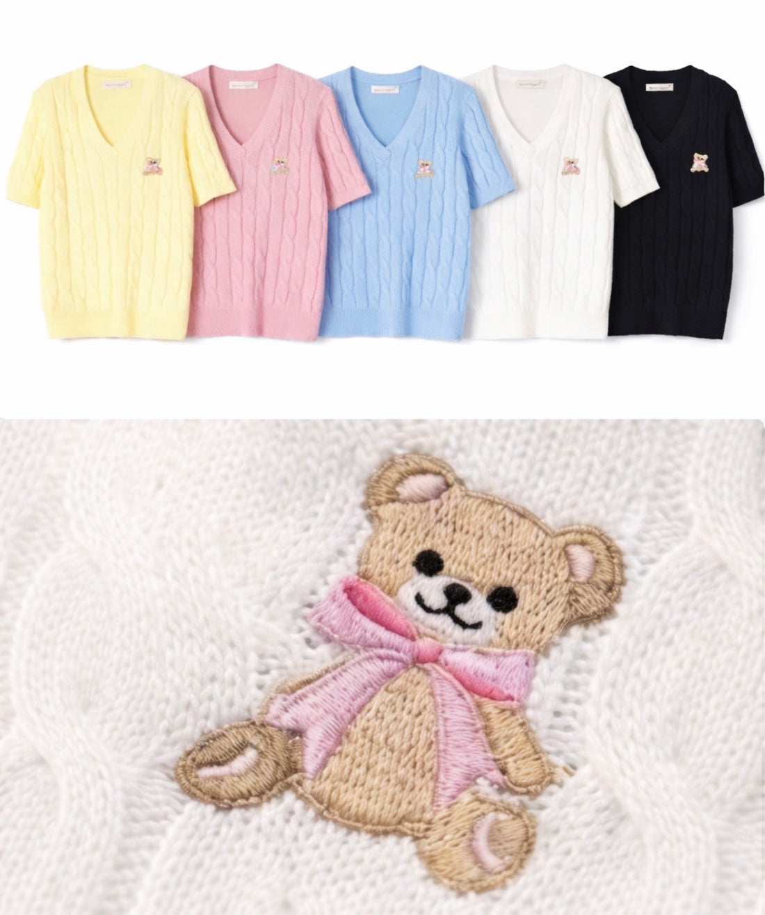 Maglia Teddy a trecce