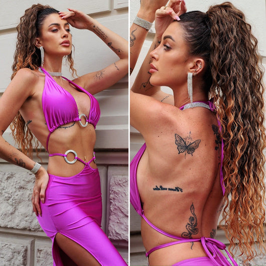 Coda 70cm Riccia con coulisse vari colori - R.a. Boutique 