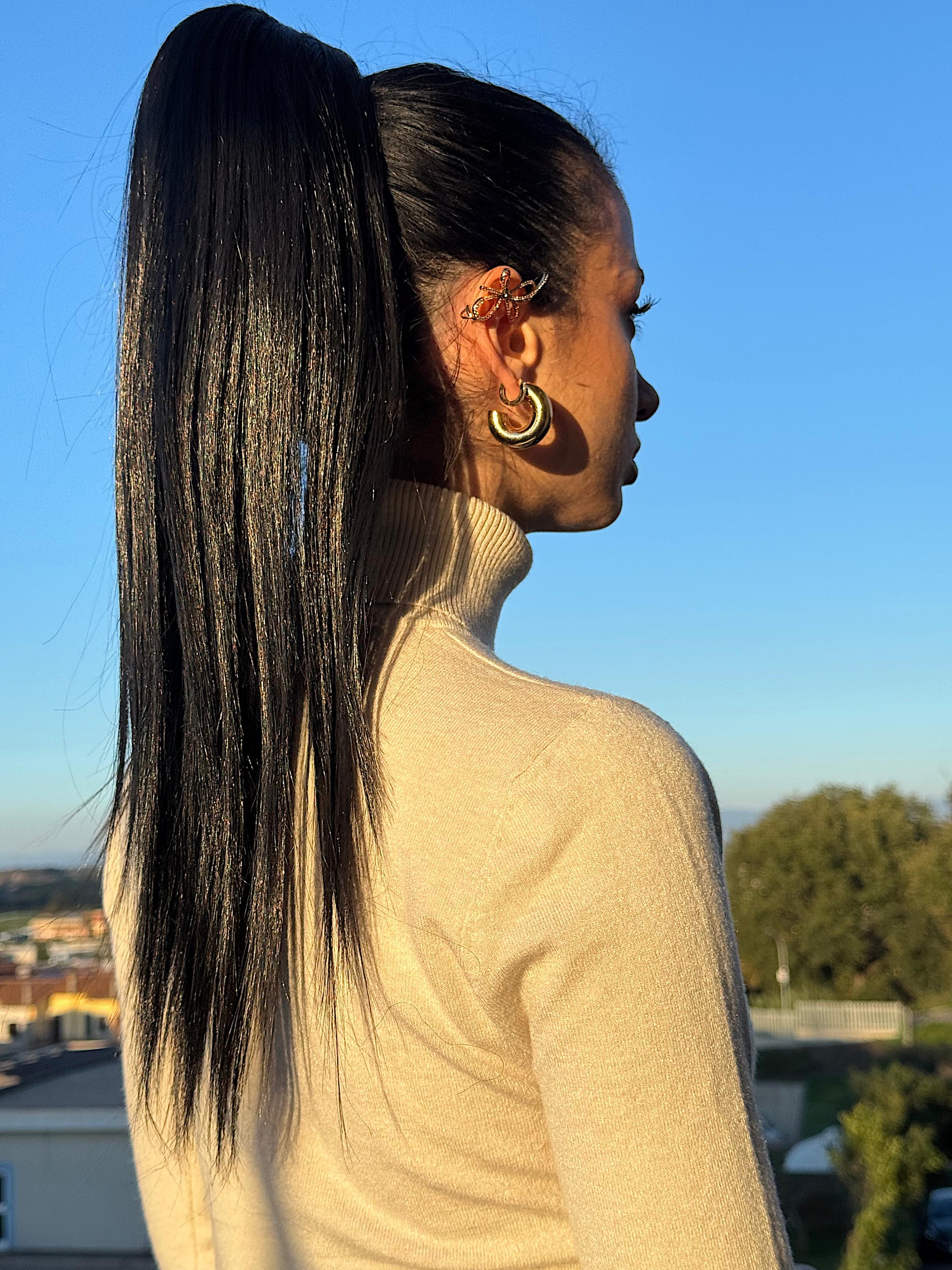 Coda liscia 50cm con Coulisse vari colori - R.a. Boutique