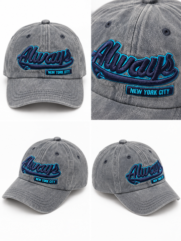 Cappello Baseball Grigio Always New York - R.a. Boutique