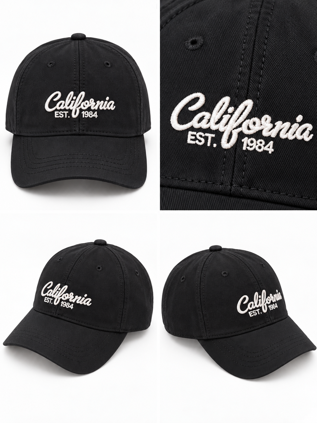 Cappello Baseball Nero California 1984 - R.a. Boutique