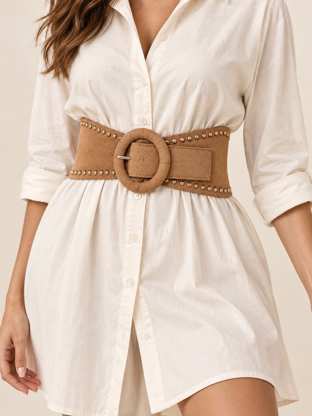 Cintura Autumn Camel - indossata
