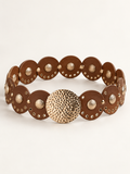 Cintura Boho Metal Marrone - studio