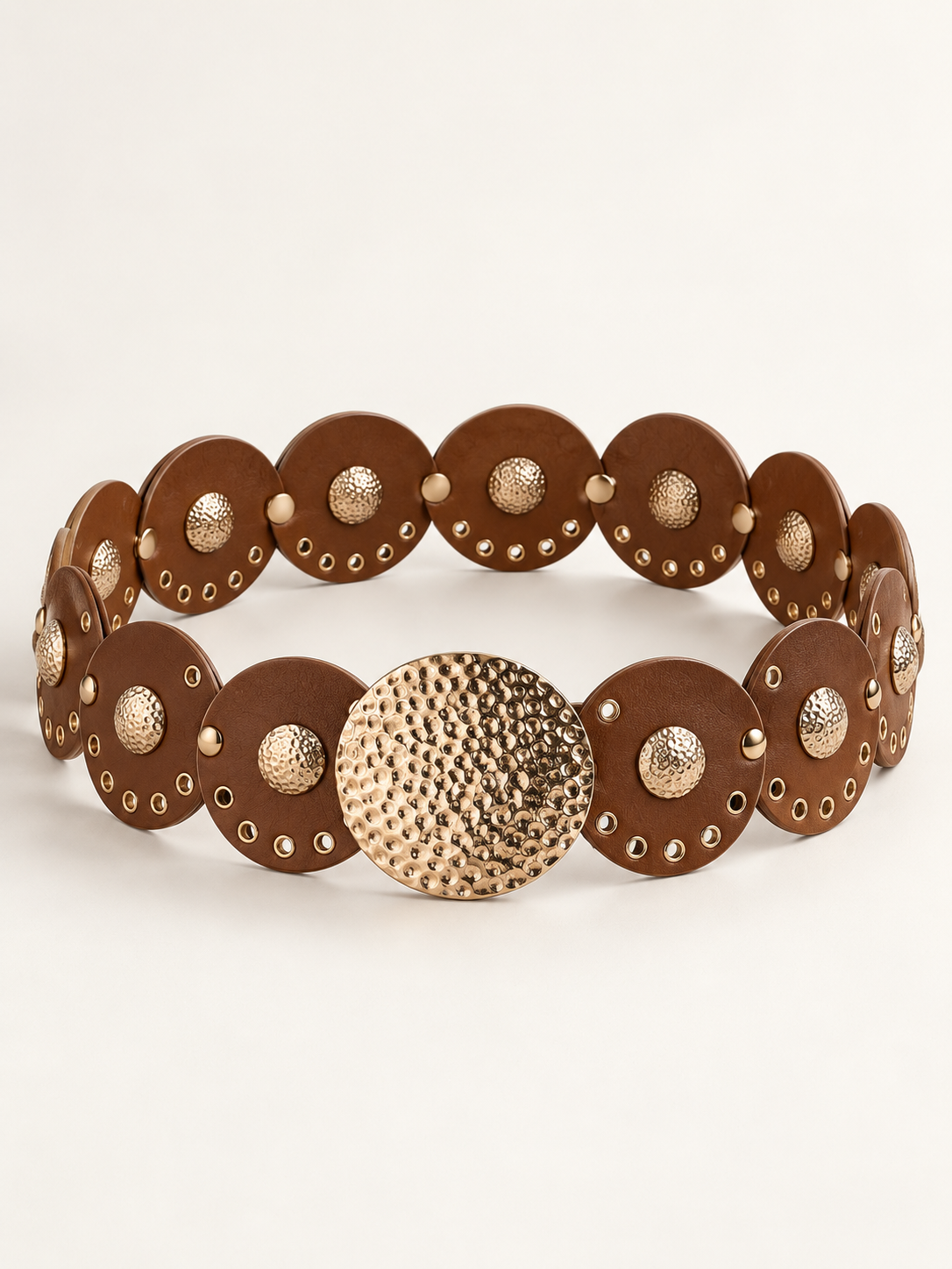 Cintura Boho Metal Marrone - studio