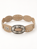Cintura con Borchie e Perla Beige - studio