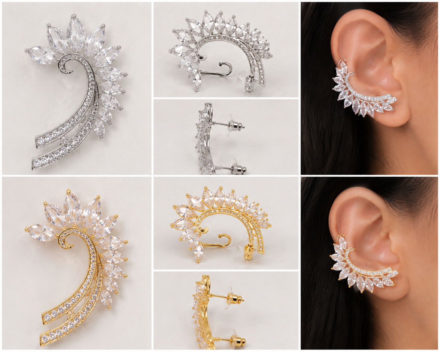 Ear Cuff Crystal Queen - R.a. Boutique