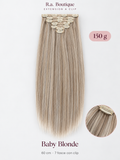 Extension lisce 150 g, 60 cm, 7 fasce con clip – Baby Blonde – R.a. Boutique