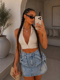 Gonna Denim Fiocco - R.a. Boutique