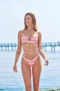 Bikini tre pezzi pesca - R.a. Boutique 