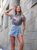 Pantagonna in jeans con laccetto - R.a. Boutique 