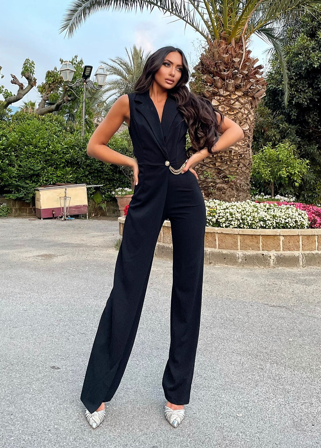 Tuta a palazzo effetto blazer - R.a. Boutique 