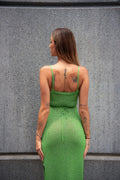 Abito in lurex midi verde - R.a. Boutique 