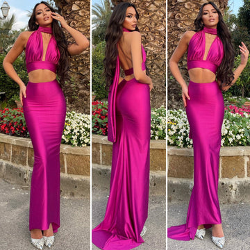 Completo top e gonna peonia - R.a. Boutique 