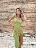 Abito in lurex midi verde - R.a. Boutique 