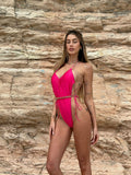 Body intero Fuxia con catena oro - R.a. Boutique 