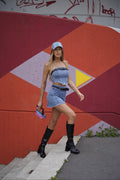 Cappello in jeans chiaro - R.a. Boutique 