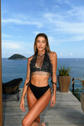 Bikini nero con dettaglio - R.a. Boutique 