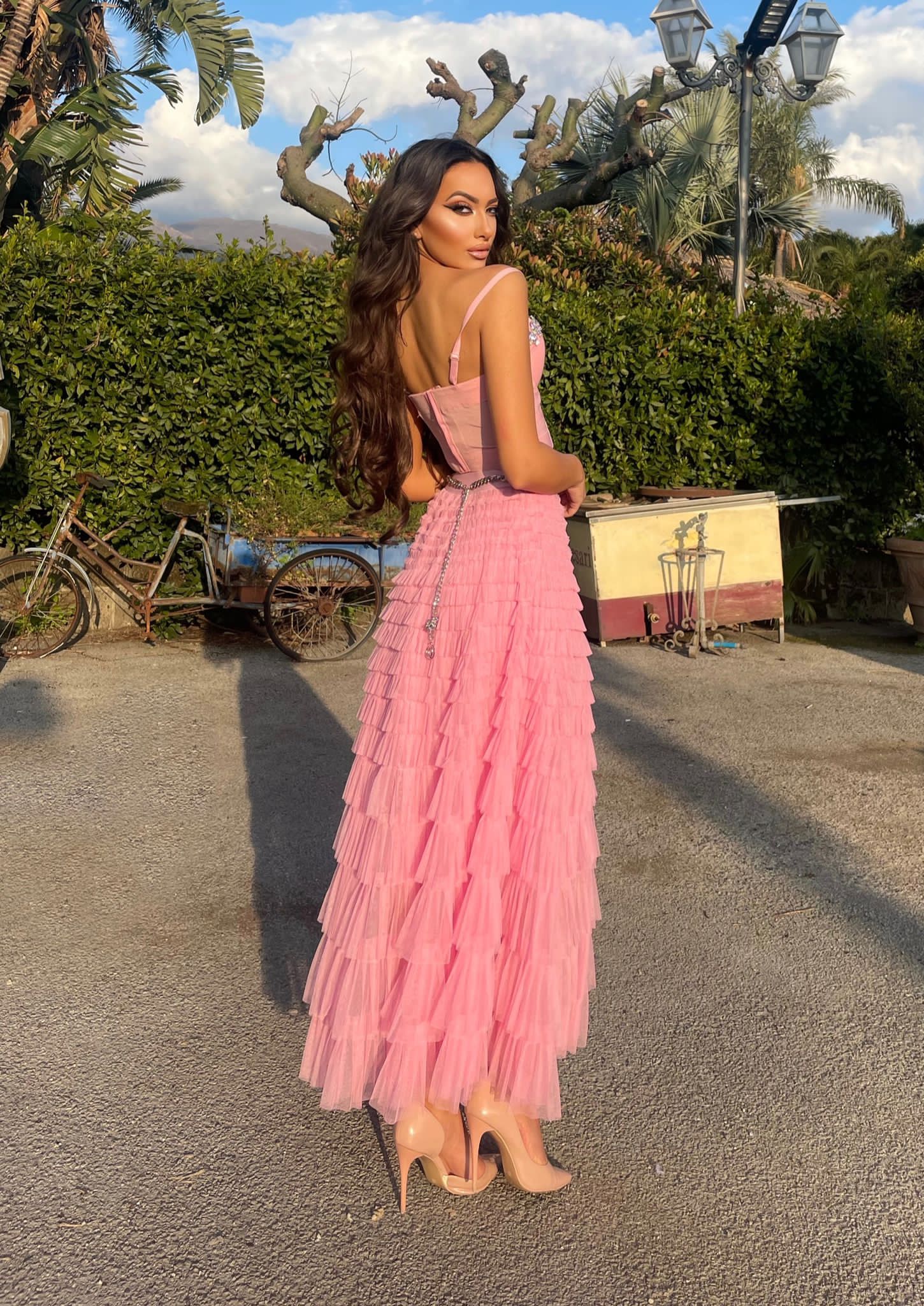 Completo gonna e top rosa - R.a. Boutique 