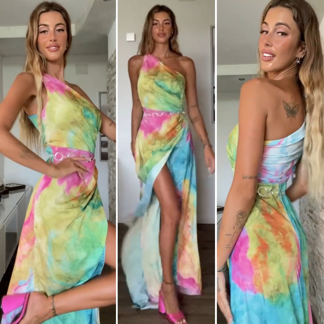 Abito fumè rainbow - R.a. Boutique 