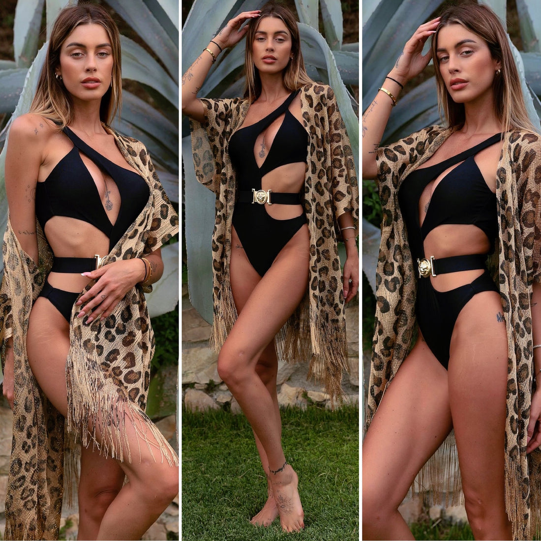 Pareo gold Leopard - R.a. Boutique 