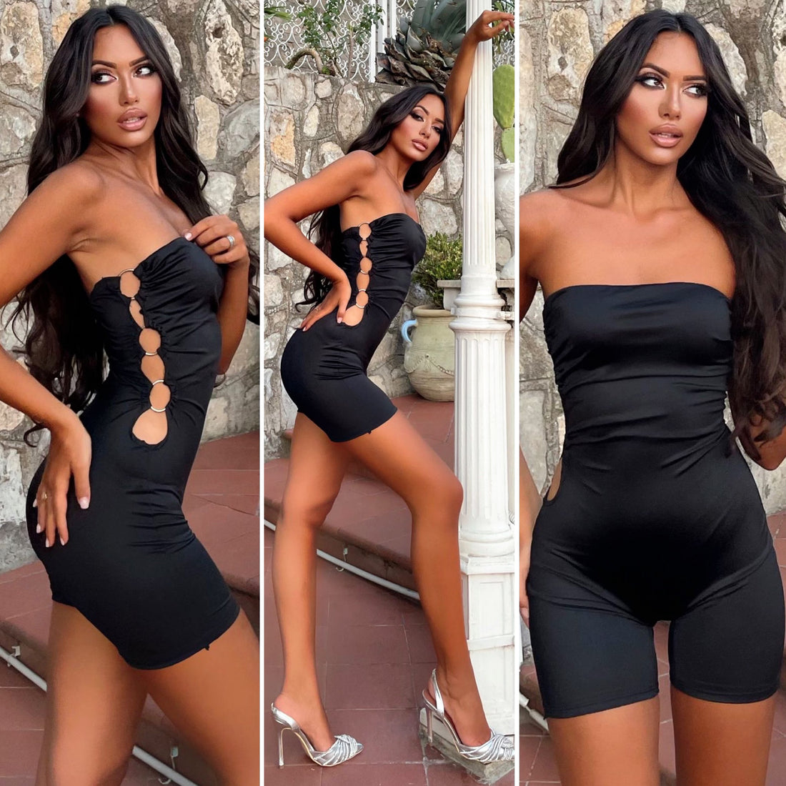 Tutina con cerchi laterali - R.a. Boutique 