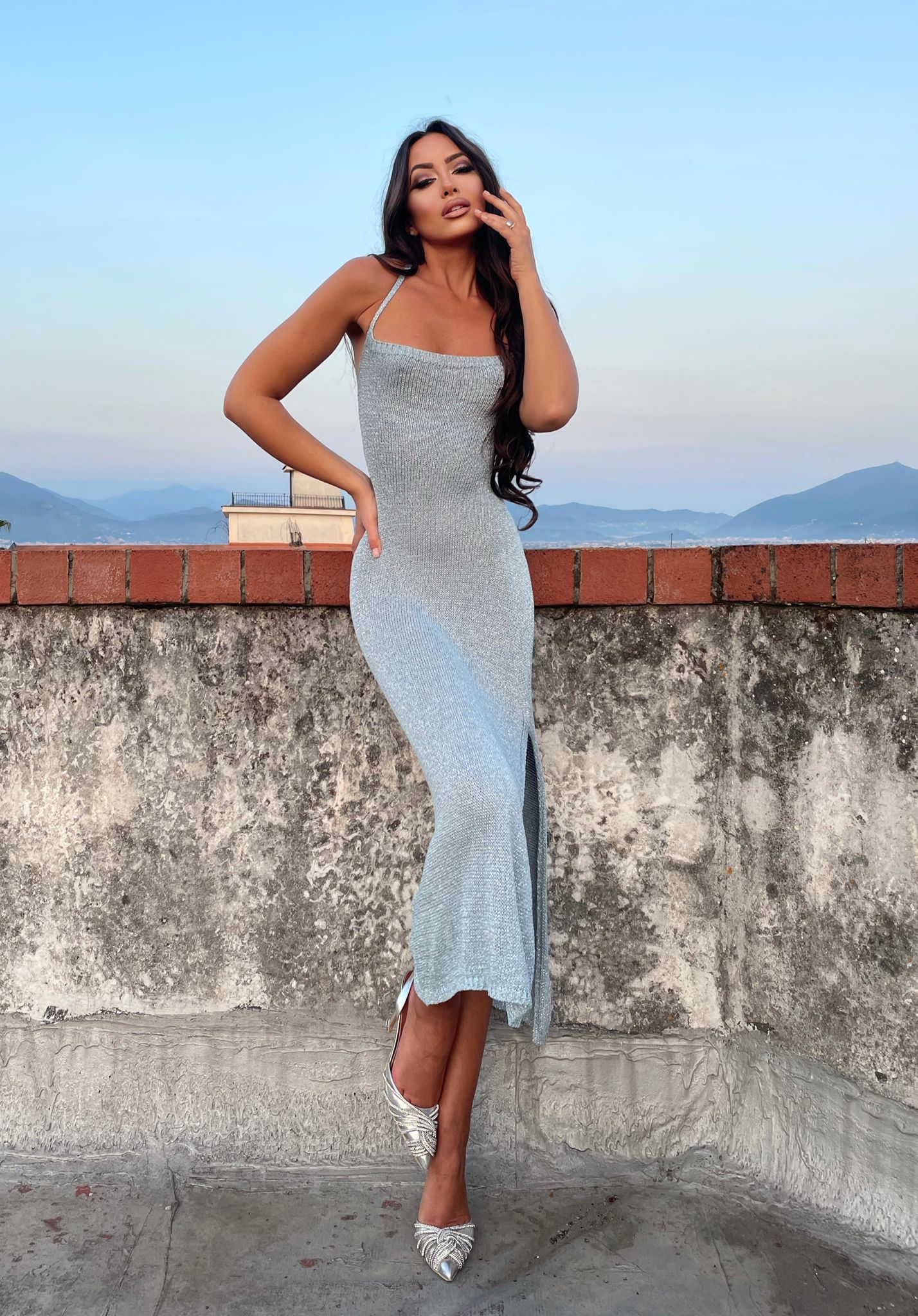 Abito in lurex carta da zucchero - R.a. Boutique 