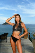 Bikini nero con dettaglio - R.a. Boutique 