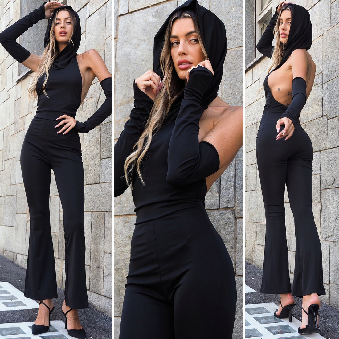 Tuta con manicotti - R.a. Boutique 