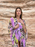 Kimono animalier lilla - R.a. Boutique 