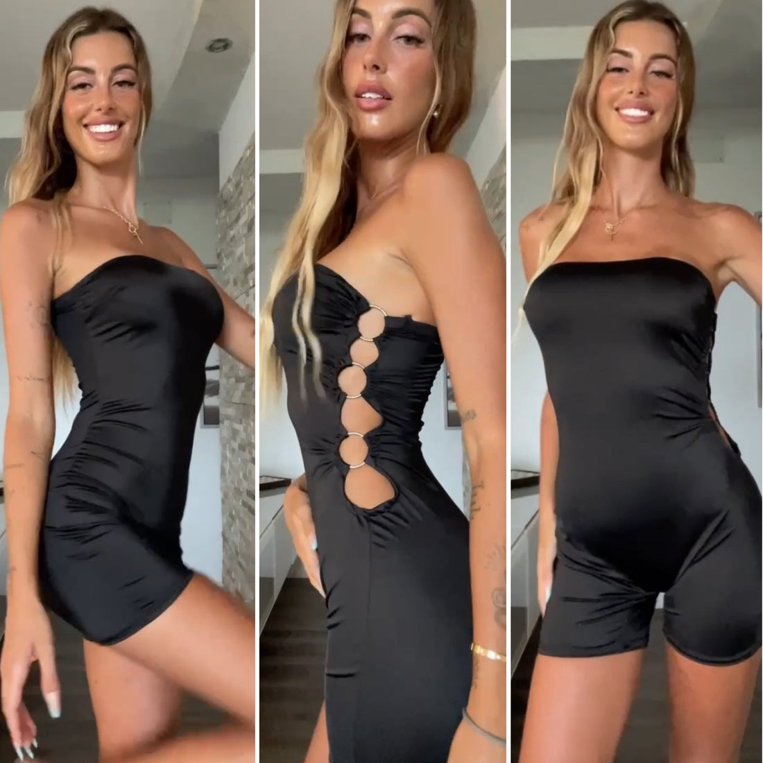 Tutina con cerchi laterali - R.a. Boutique 