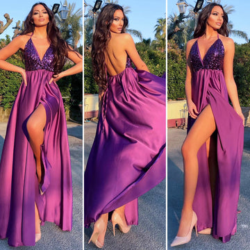 Afrodite con paillettes viola - R.a. Boutique 