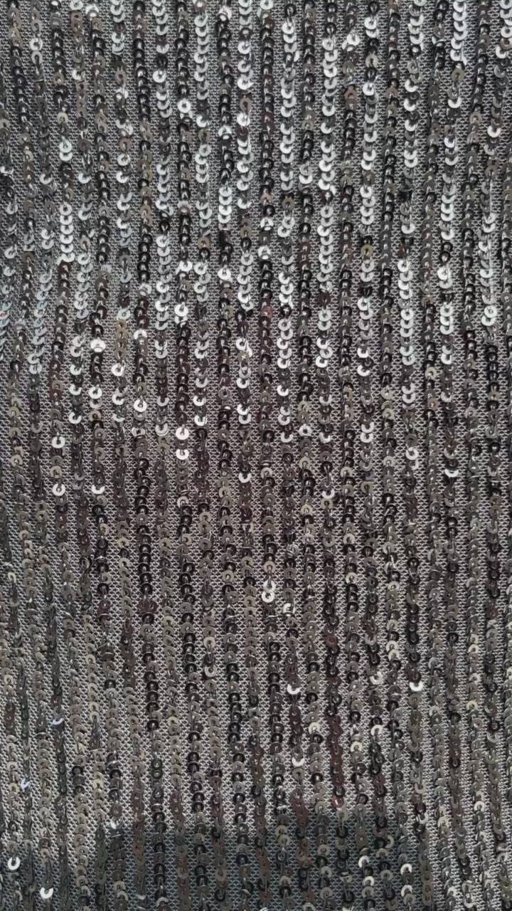 Abito corto push up con paillettes nero - R.a. Boutique