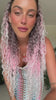 Coda #T-PINK riccia con Coulisse Rosa Degradè - R.a. Boutique