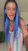 Coda #t1b/blu liscia con Coulisse Nero/Blu Degradè - R.a. Boutique