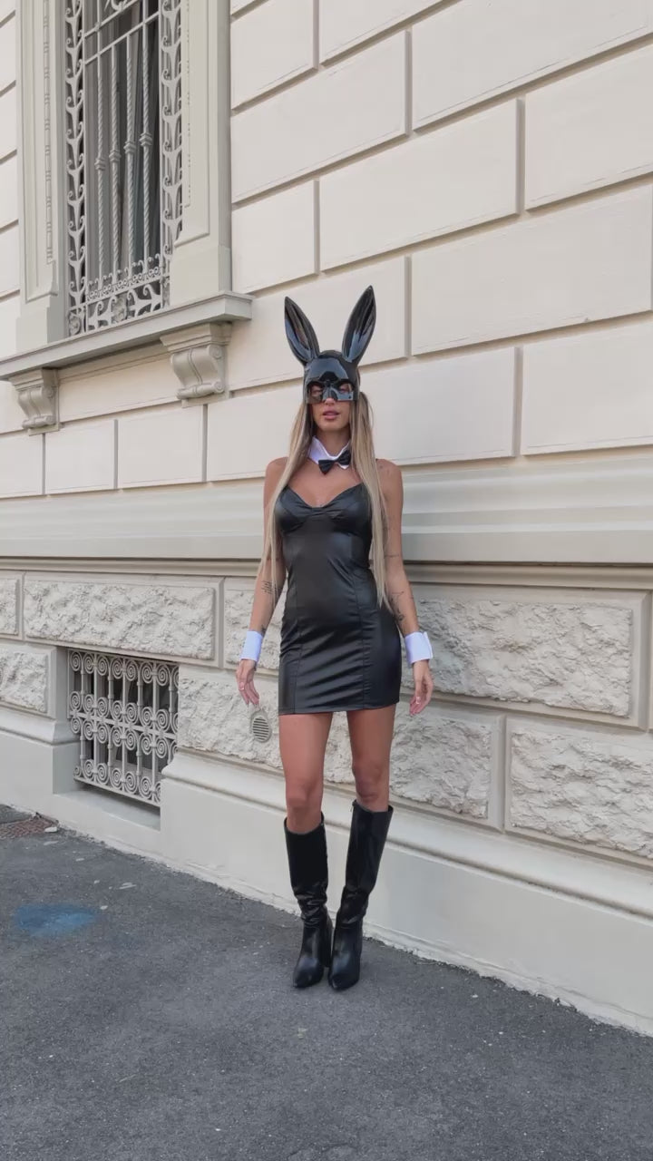 Tubino in ecopelle (Dark Rabbit) - R.a. Boutique