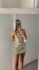 Gonna con maxi paillettes oro - R.a. Boutique