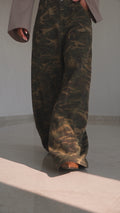 Pantalone cargo camouflage oversize - R.a. Boutique