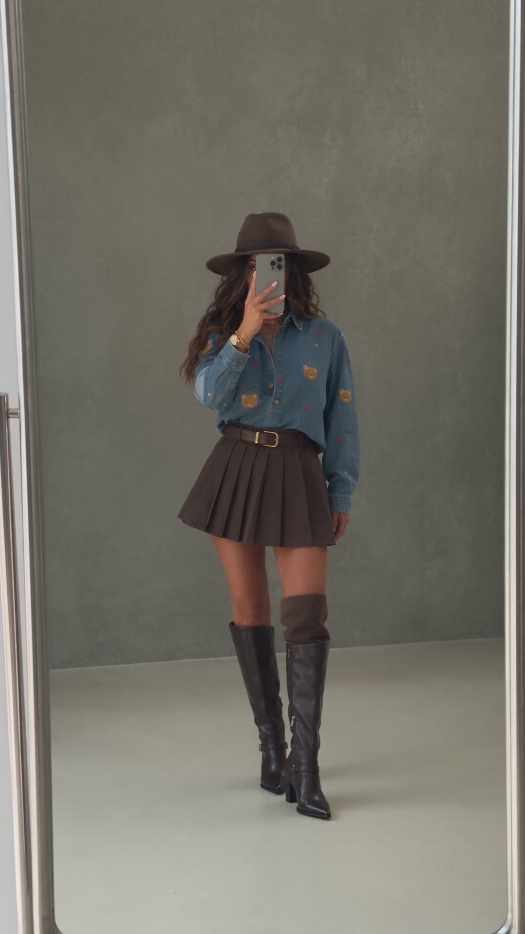 Camicia Denim Teddy Bow - R.a. Boutique