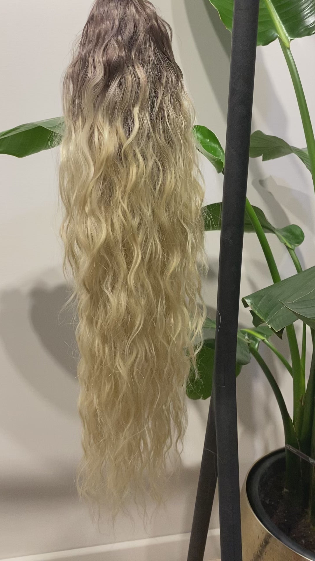 Coda riccia degrade platino MQ - R.a. Boutique