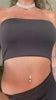 Abito nero a fascia con strass - R.a. Boutique