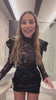Abito in pizzo nero con fiocco - R.a. Boutique