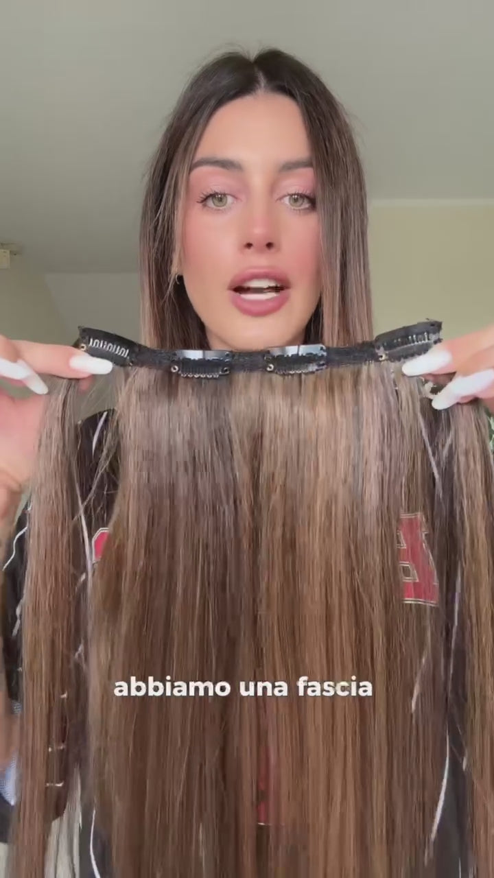 Extension 150gr lisce 7 clip vari colori - R.a. Boutique
