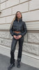 Maglioncino crop nero con zip - R.a. Boutique