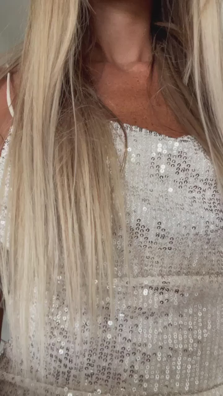 Abito corto push up con paillettes - R.a. Boutique