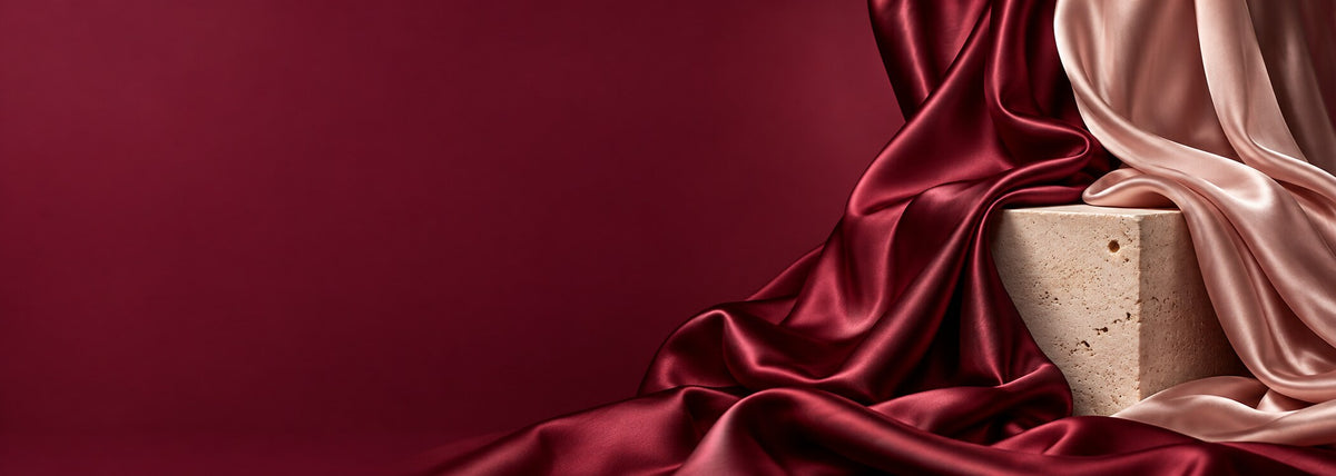 RA Club – sfondo premium in seta bordeaux e rosa