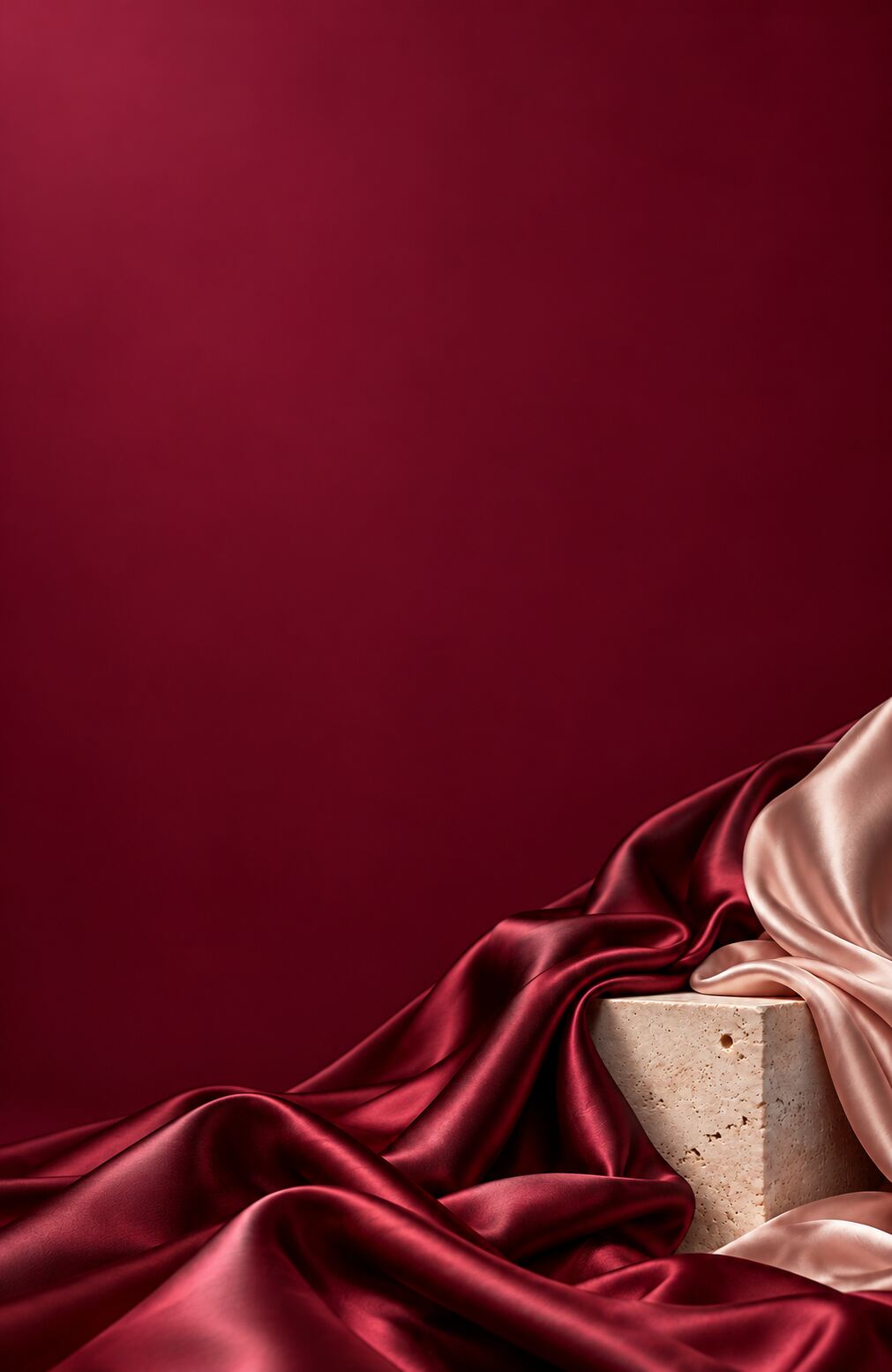 RA Club – sfondo premium verticale in seta bordeaux e rosa