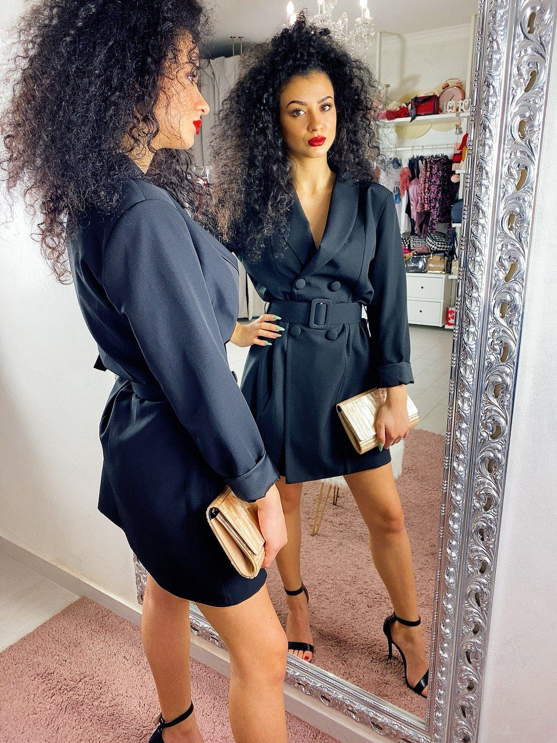 Abito a blazer nero - R.a. Boutique 