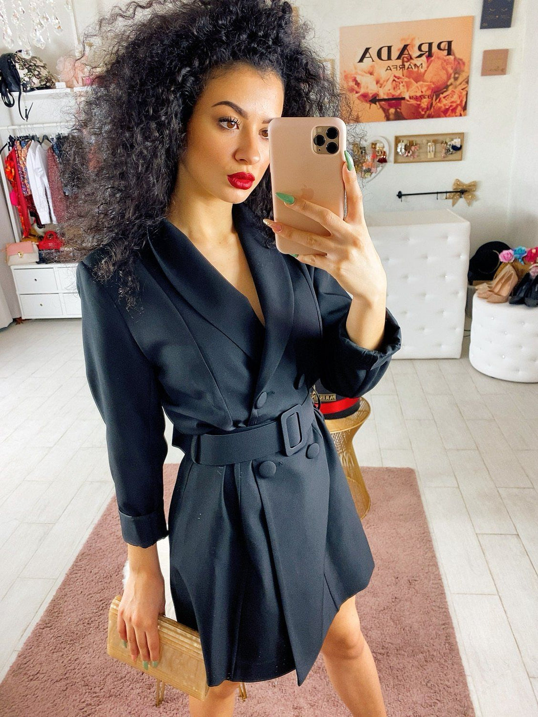 Abito a blazer nero - R.a. Boutique 