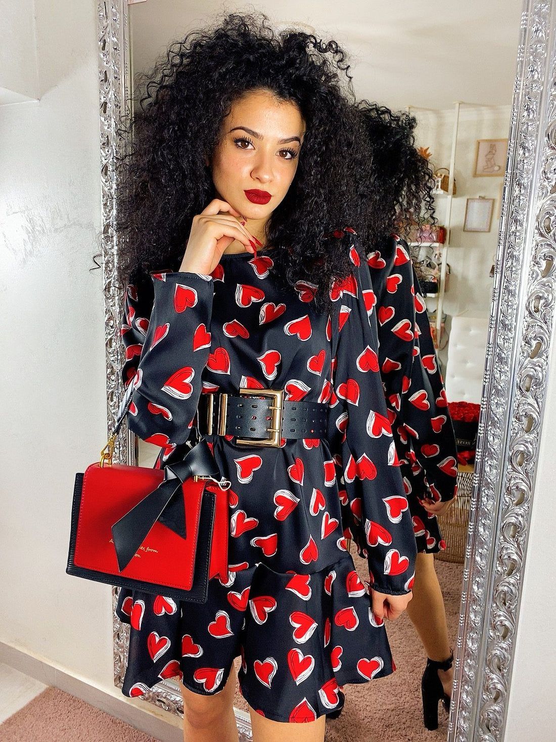 Abito a cuori grandi rossi - R.a. Boutique 